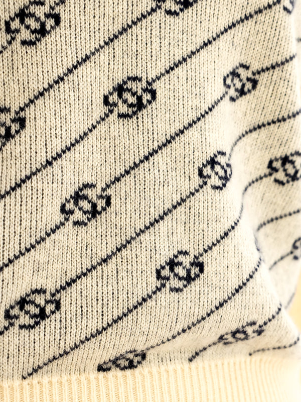 Gucci Logo Knit Sweater Top arcadeshops.com