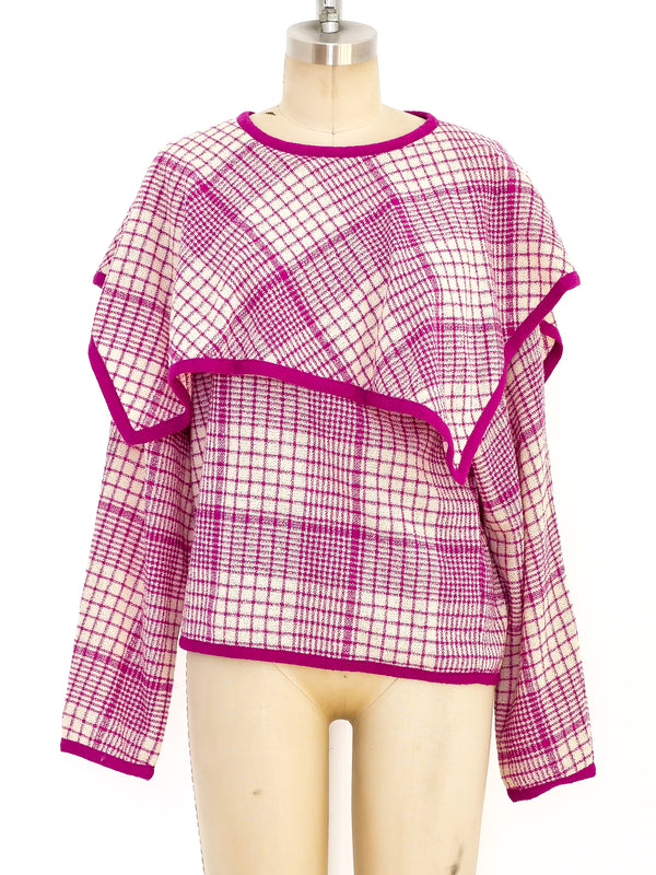 Missoni Plaid Sweater Top arcadeshops.com