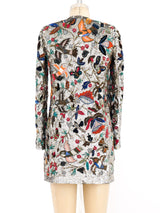 Embellished Bird and Floral Motif Jacket Jacket arcadeshops.com