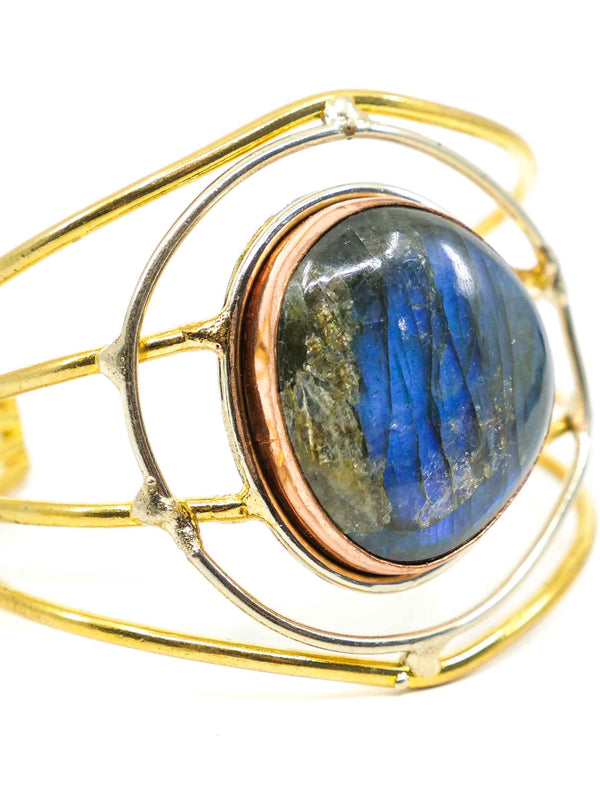 Labradorite Adorned Wire Cuff Accessory arcadeshops.com
