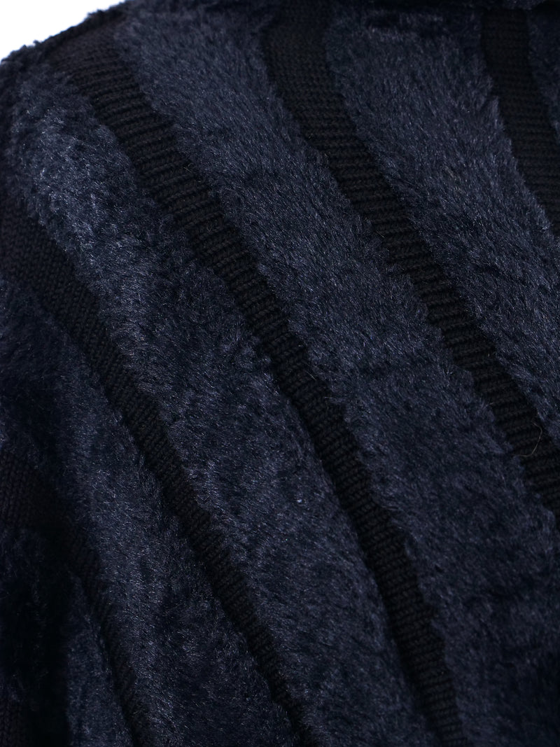 Alaia Chenille Striped Knit Dress Dress arcadeshops.com