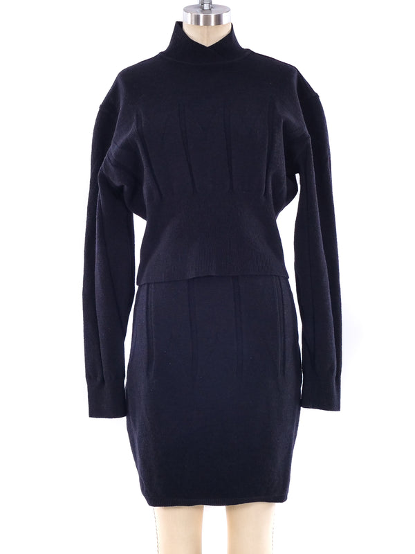 Alaia Pleated Knit Ensemble Suit arcadeshops.com