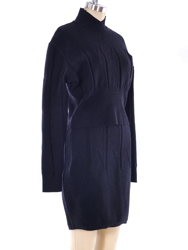 Alaia Pleated Knit Ensemble Suit arcadeshops.com