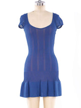 Alaia Fit and Flare Mini Dress Dress arcadeshops.com