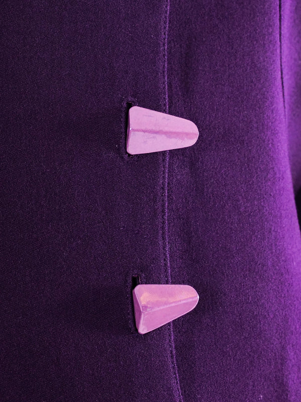 Alaia Plum Wool Blazer Jacket arcadeshops.com