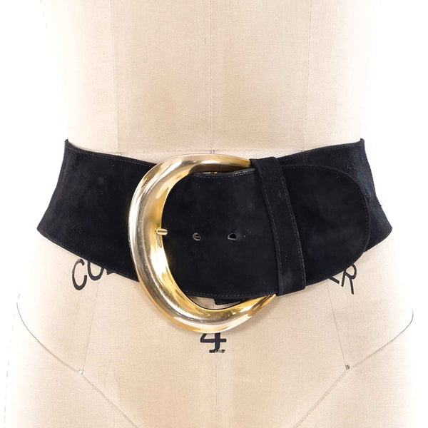 Donna Karan Oversized Buckle Belt
