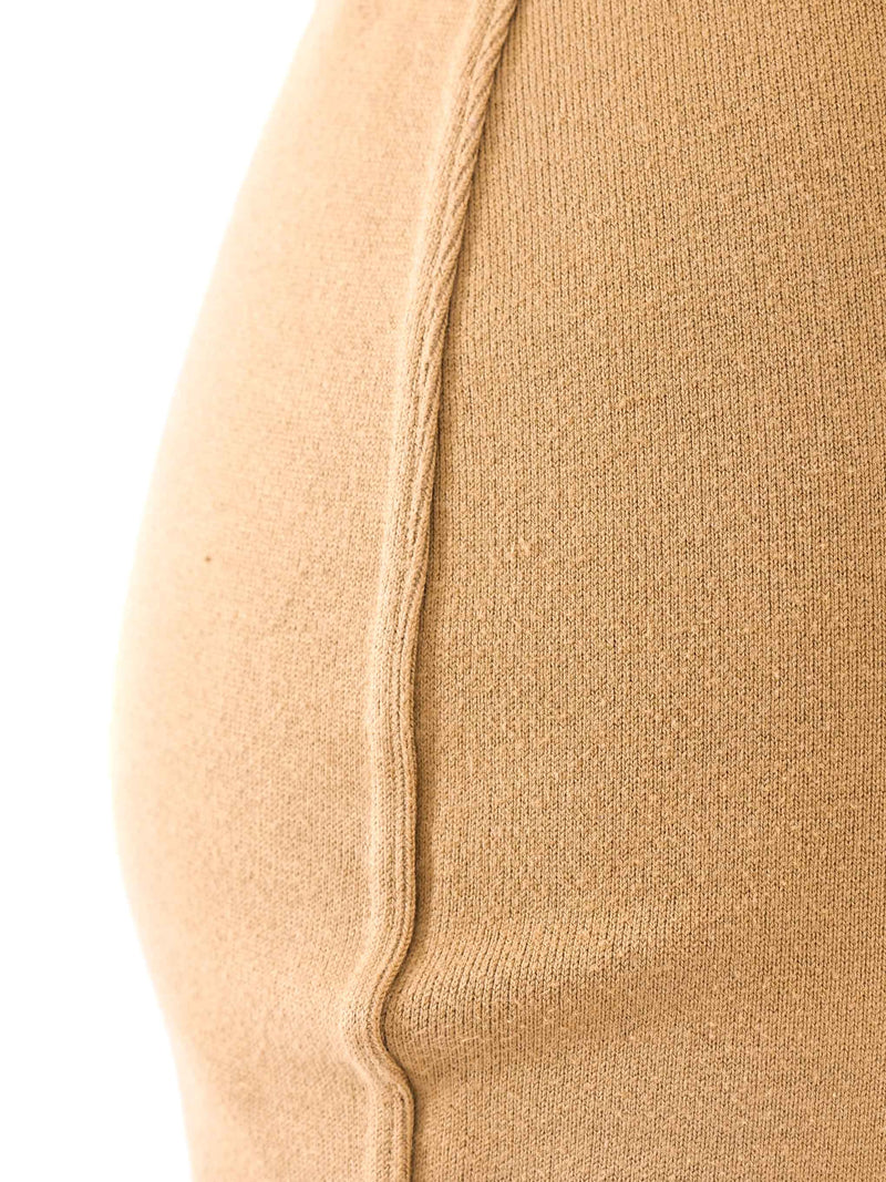 Alaia Taupe Knit Tank Dress Dress arcadeshops.com