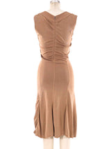 Alaia Taupe Sleeveless Dress Dress arcadeshops.com