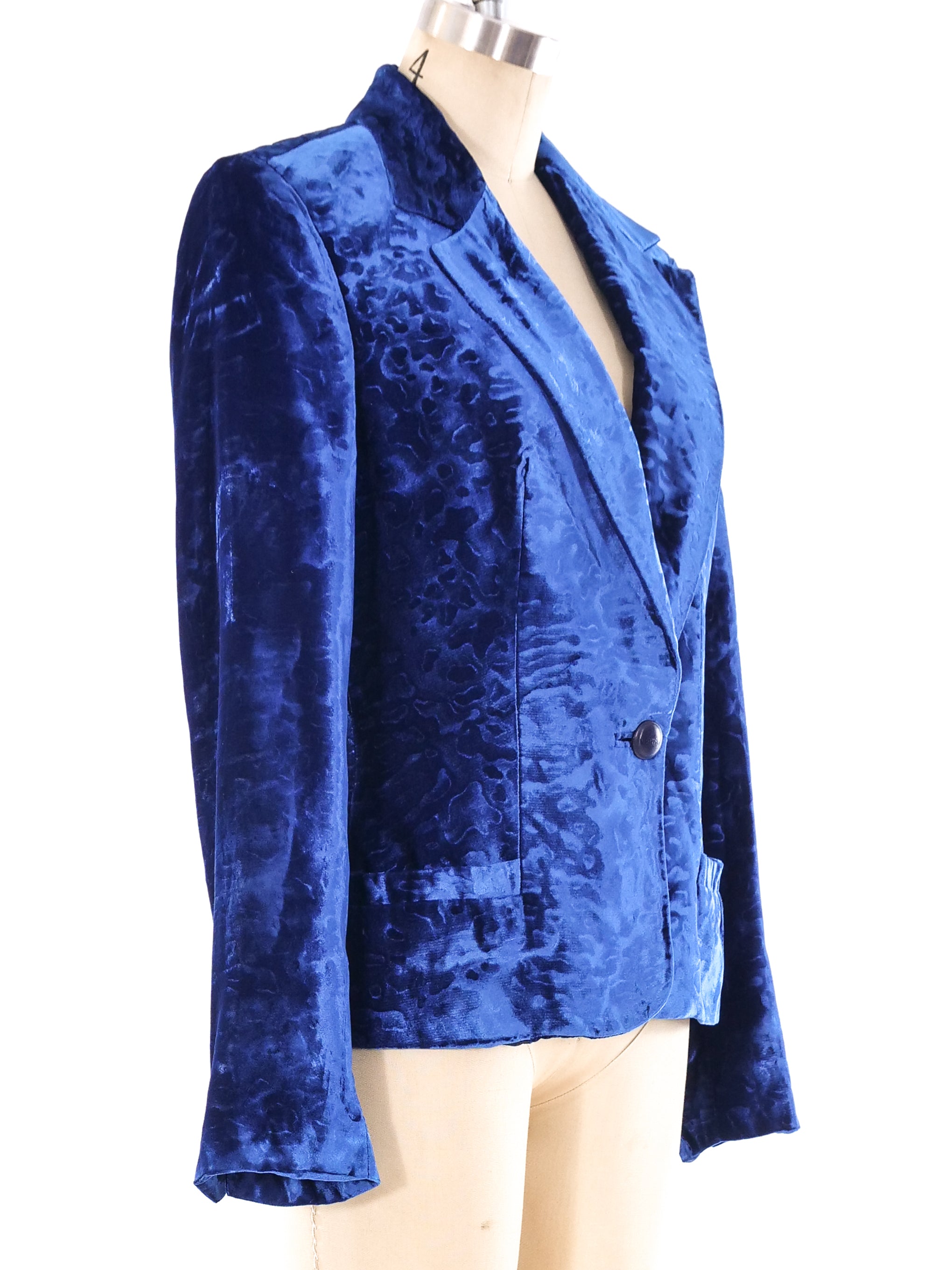 Crushed velvet hot sale blazer womens