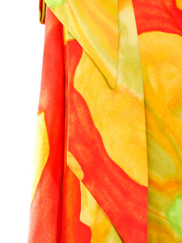 Floral Printed One Shoulder Maxi Dress Dress arcadeshops.com