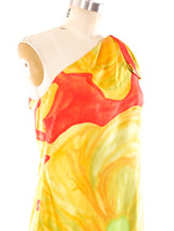 Floral Printed One Shoulder Maxi Dress Dress arcadeshops.com
