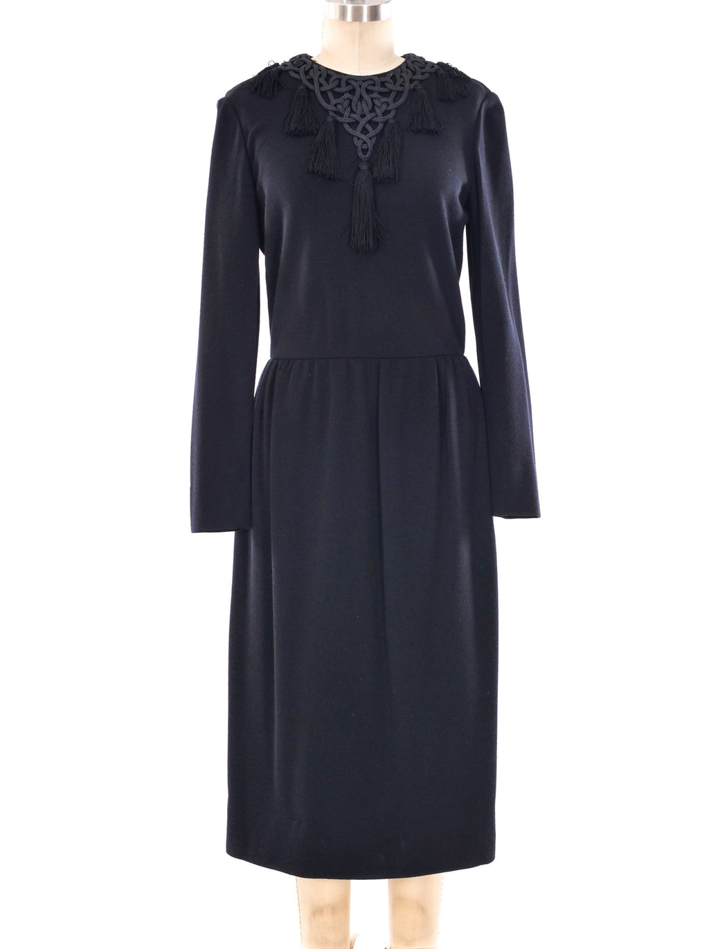 Chanel Tassel Embellished Jersey Dress