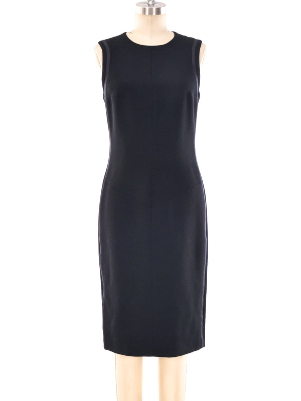 Gianni Versace Ribbon Trimmed Little Black Dress Dress arcadeshops.com