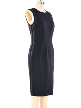 Gianni Versace Ribbon Trimmed Little Black Dress Dress arcadeshops.com