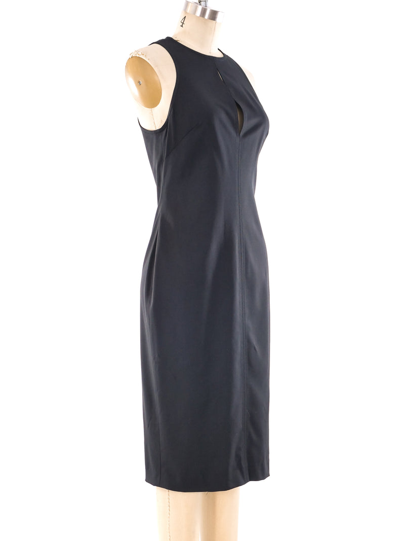 Gianni Versace Sleeveless Little Black Dress Dress arcadeshops.com