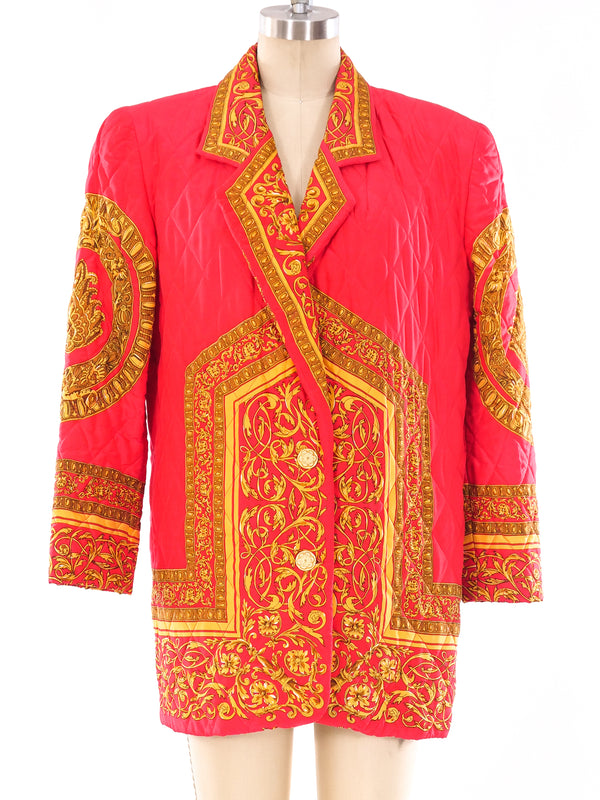 Baroque Printed Silk Jacket Jacket arcadeshops.com