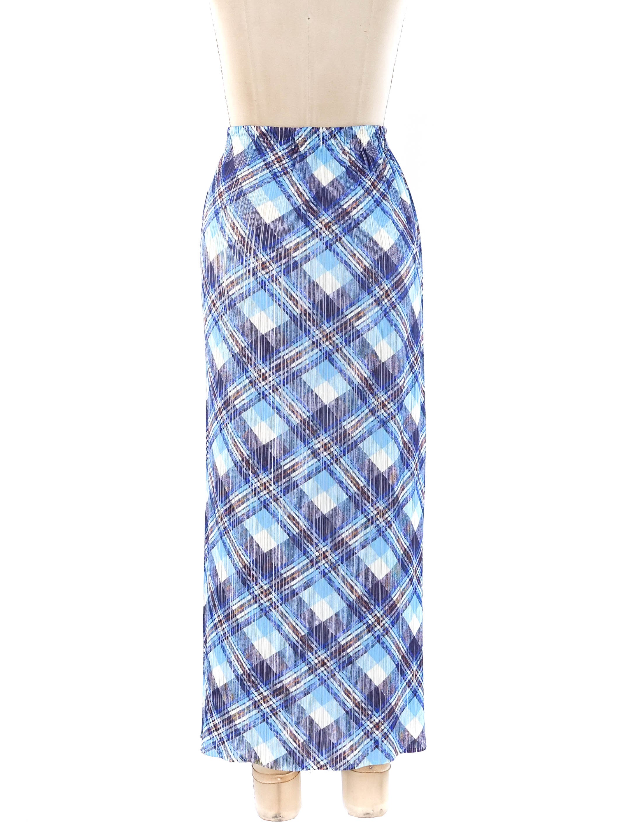 Issey Miyake Pleats Please Plaid Skirt