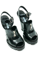 Prada Lug Sole Leather Sandals Accessory arcadeshops.com