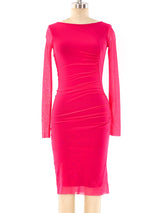 Jean Paul Gaultier Ruched Net Dress Dress arcadeshops.com