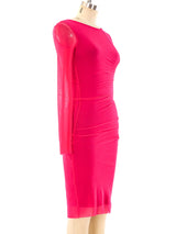 Jean Paul Gaultier Ruched Net Dress Dress arcadeshops.com