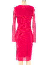 Jean Paul Gaultier Ruched Net Dress Dress arcadeshops.com