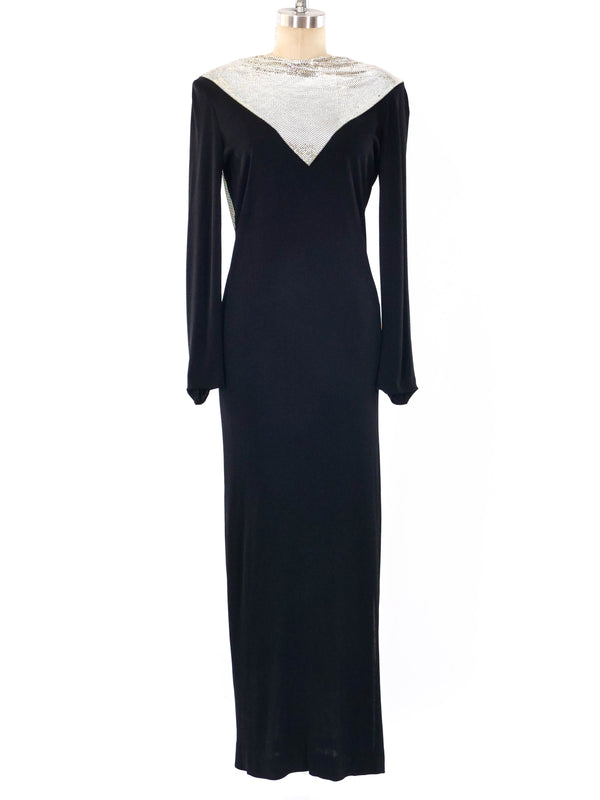 Anthony Ferrara Chainmail Accented Maxi Dress Dress arcadeshops.com