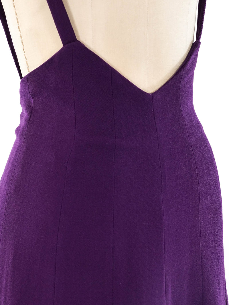 Karl Lagerfeld Plum Suspender Dress Dress arcadeshops.com