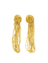 Bead Embellished Multistrand Drop Earrings Accessory arcadeshops.com