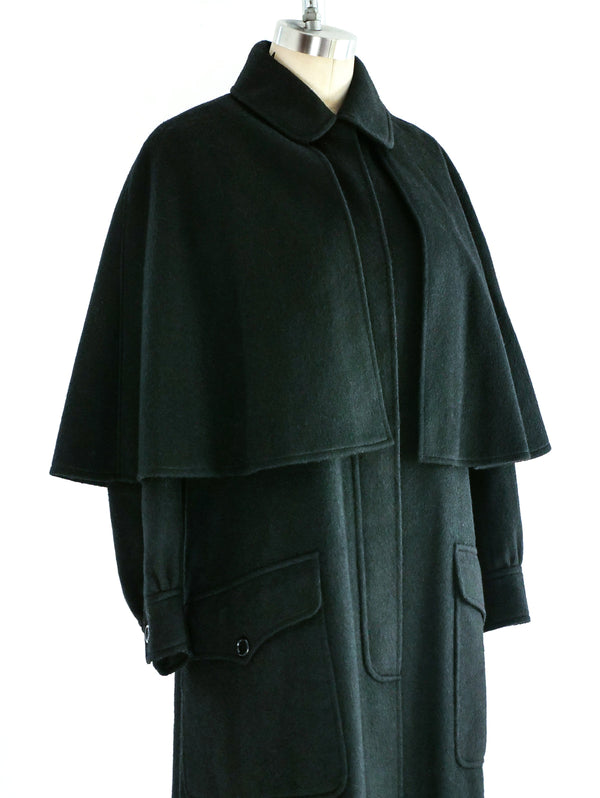 Yves Saint Laurent Caped Overcoat Jacket arcadeshops.com