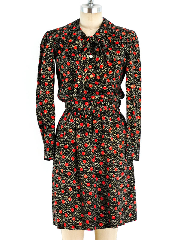 Yves Saint Laurent Red Dot Dress Dress arcadeshops.com