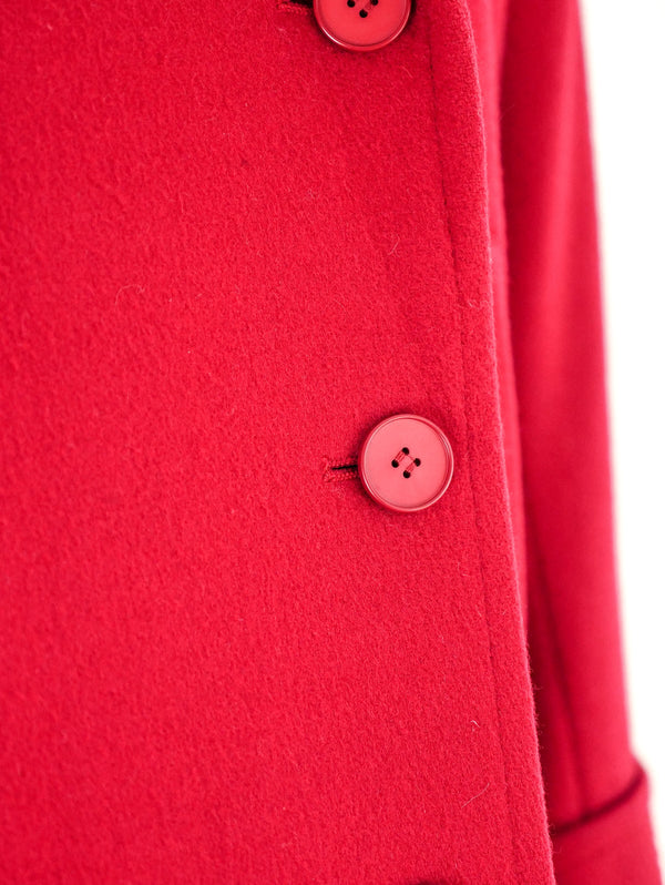 Yves Saint Laurent Red Wool Jacket Jacket arcadeshops.com