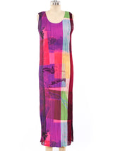 Issey Miyake Photo Printed Perforated Tank Dress Dress arcadeshops.com