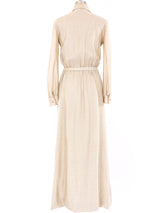 Geoffrey Beene Champagne Lurex Shirt Dress Dress arcadeshops.com