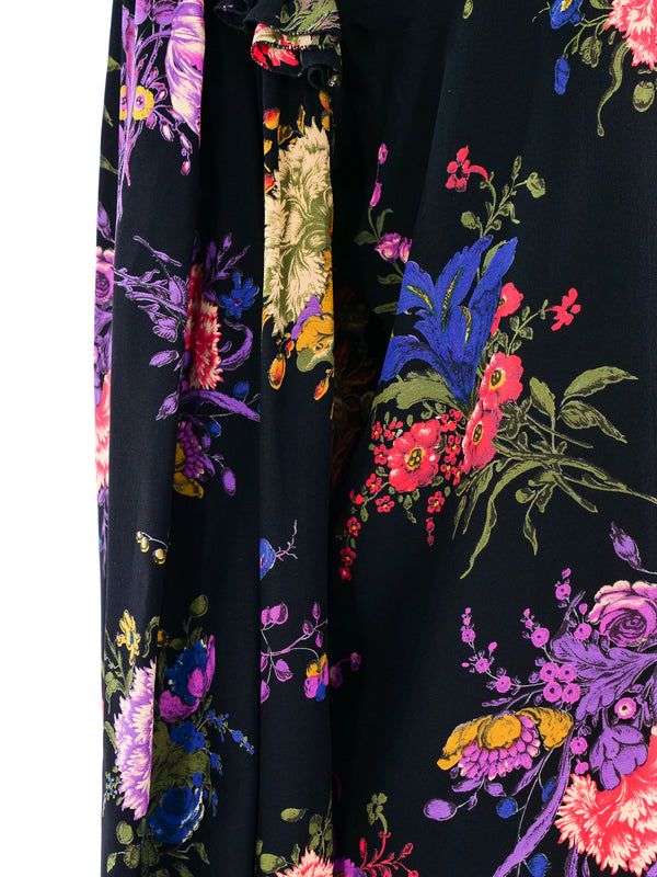 Ungaro Floral Ruffle Top Top arcadeshops.com