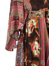Mixed Print Flutter Sleeve Dress Dress arcadeshops.com