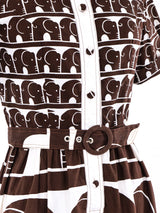 Elephant Printed Maxi Dress Dress arcadeshops.com