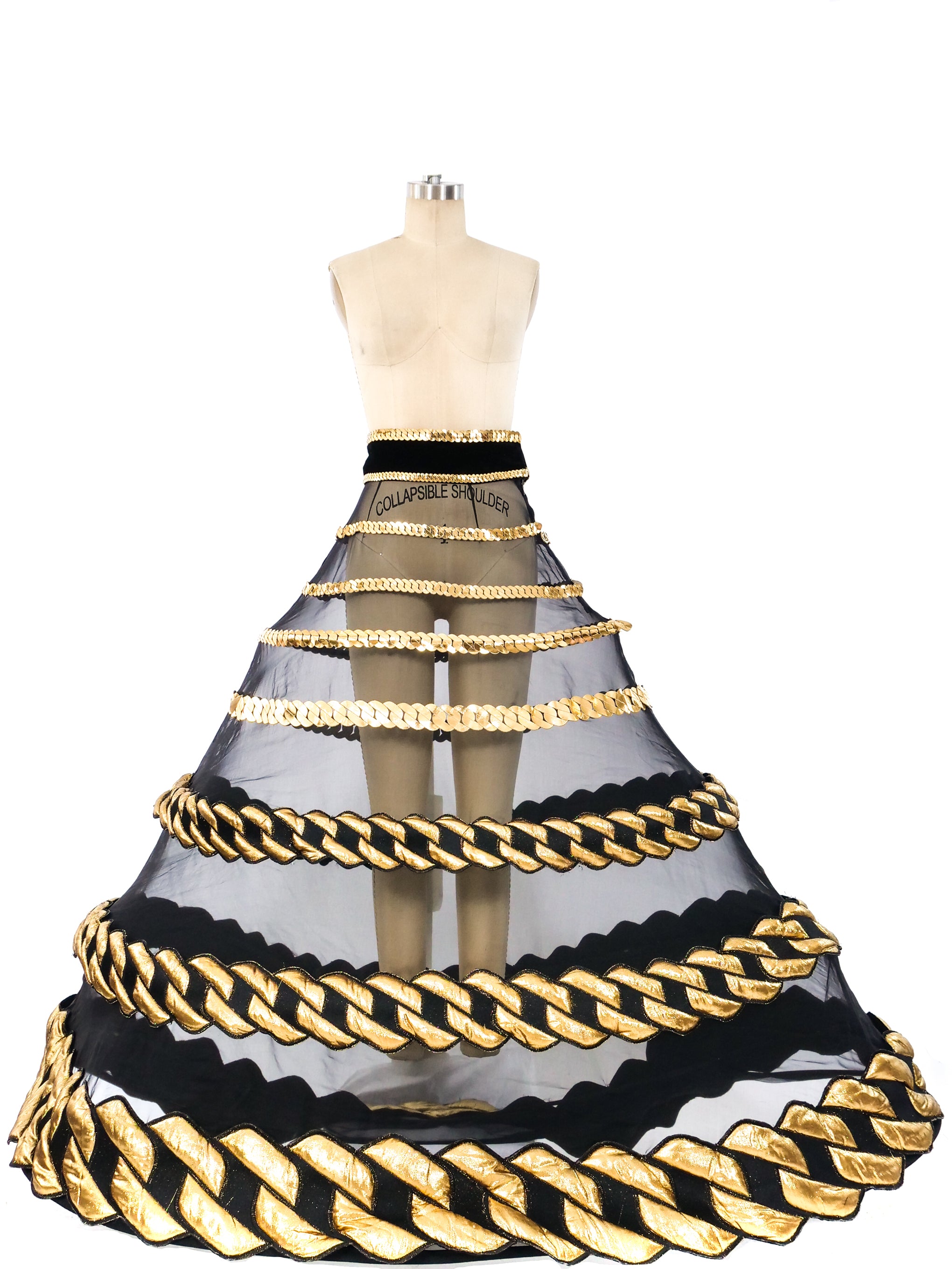 Jean Paul Gaultier Chain Applique Hoop Skirt