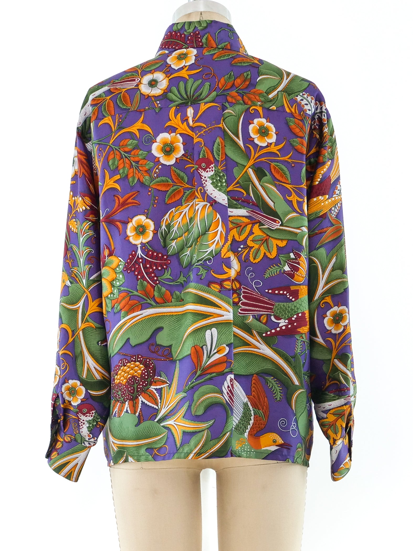 Salvatore Ferragamo Printed Silk Blouse