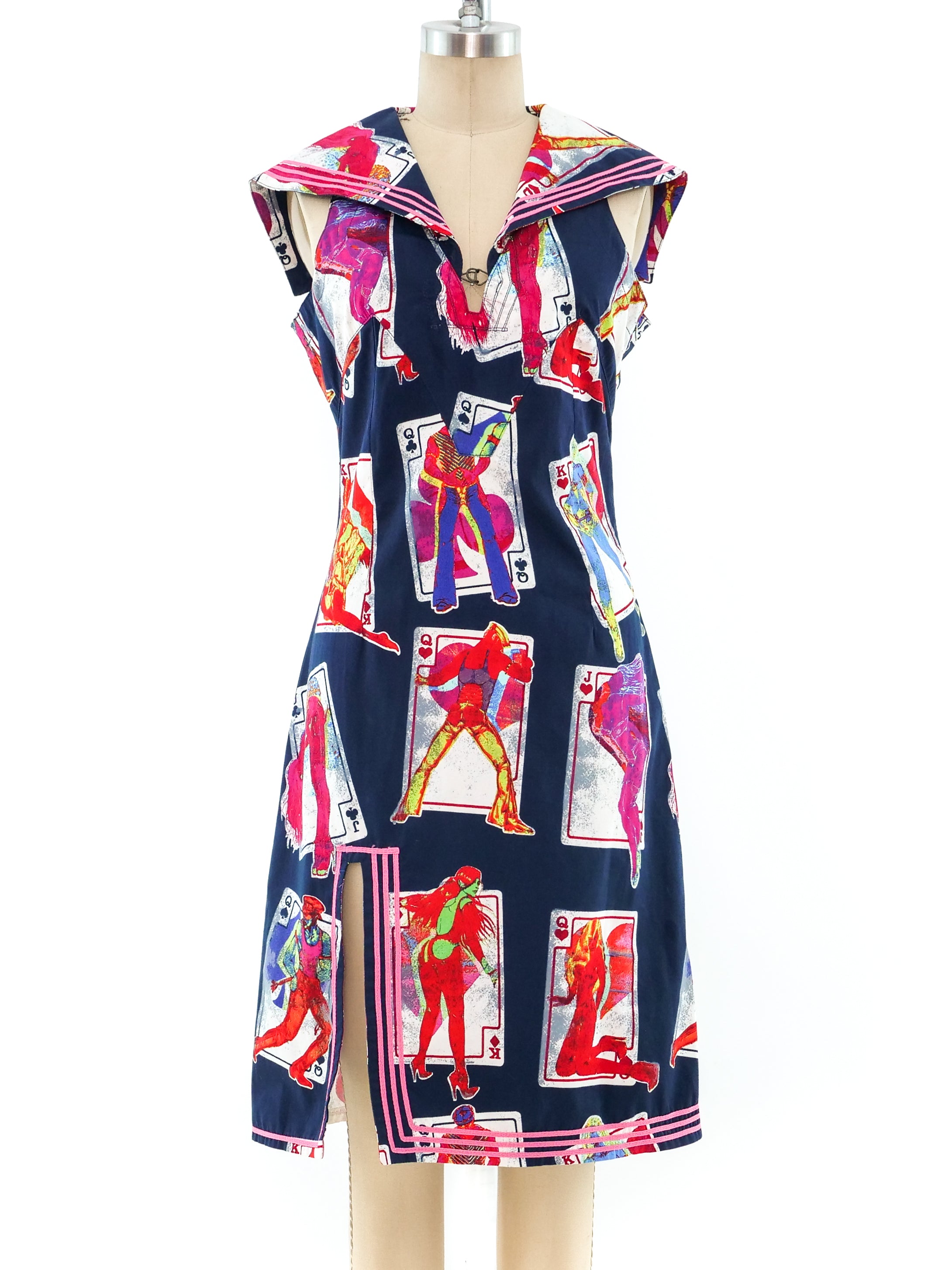 Jean Paul Gaultier Playing Card Printed Dress