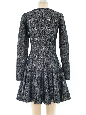 Alaia Fit And Flare Knit Dress