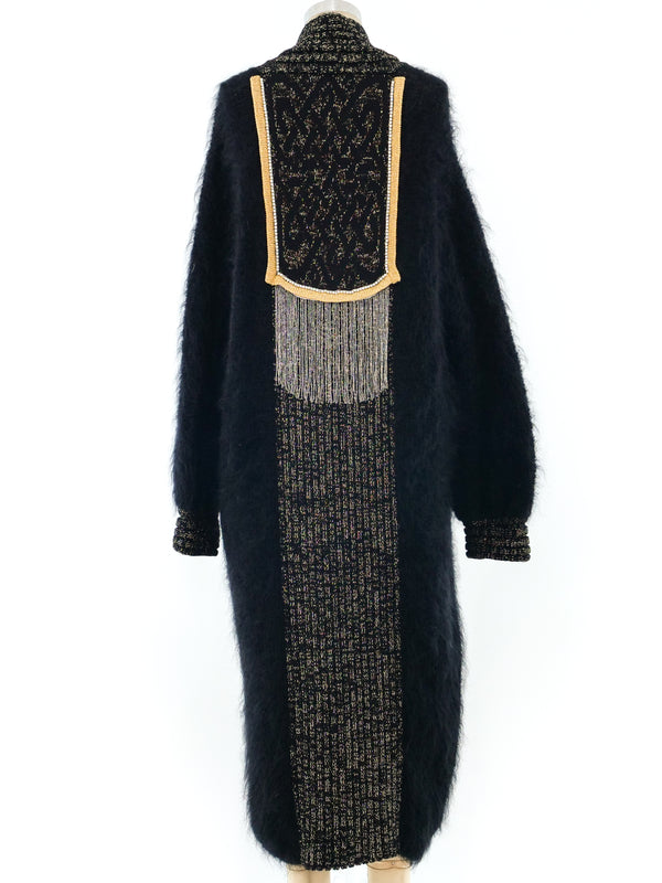 Embellished Mohair Knit Cardigan Jacket arcadeshops.com