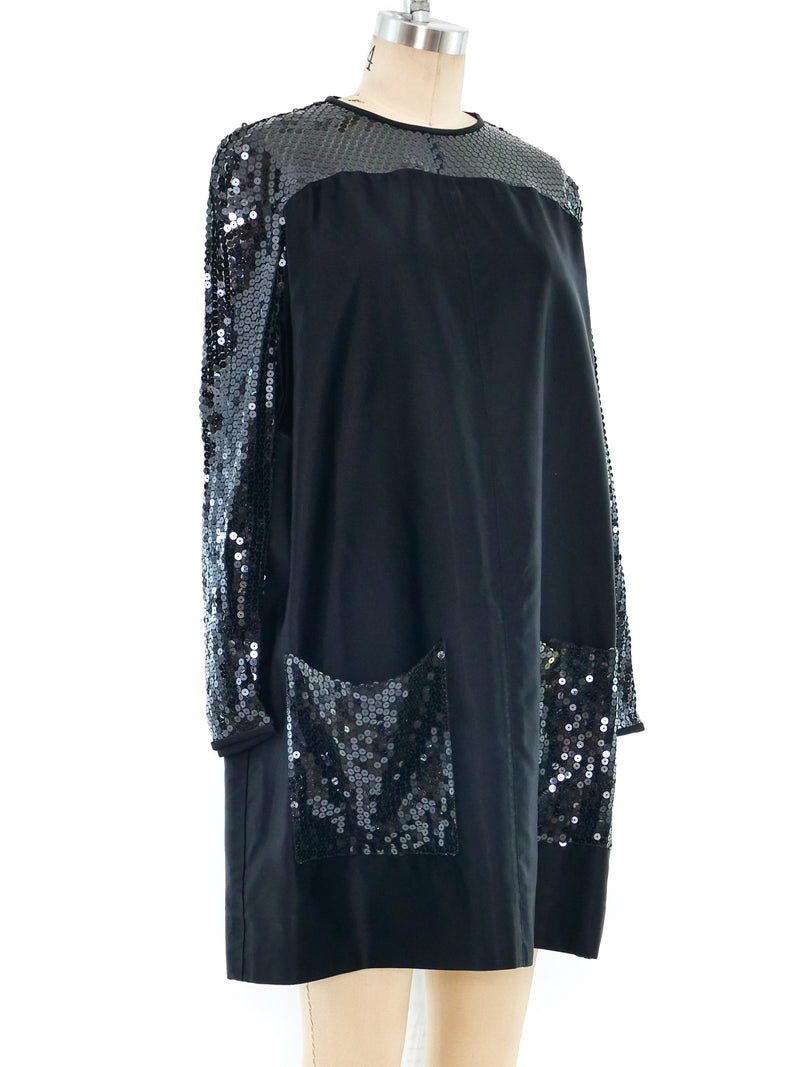 Courreges Sequin Embellished Mini Dress Dress arcadeshops.com