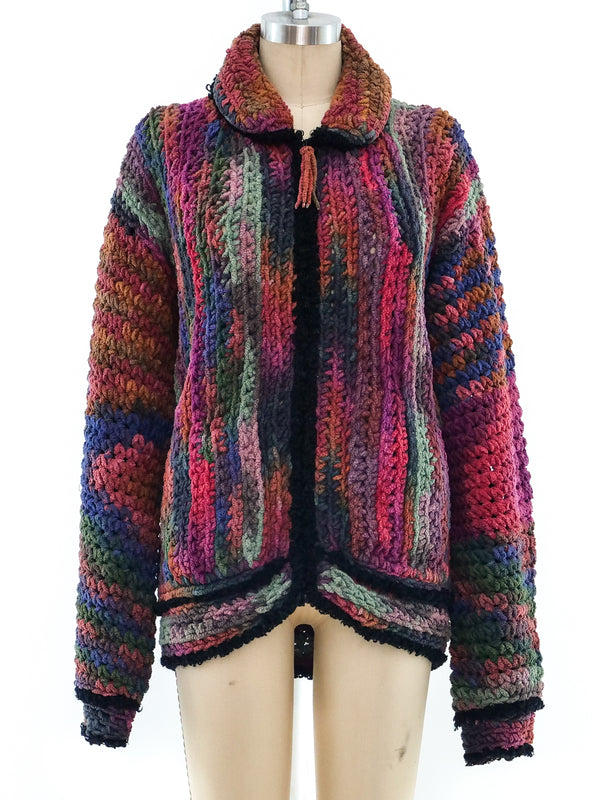 Chenille Knit Jacket Jacket arcadeshops.com