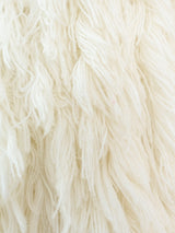 Ivory Yarn Shag Jacket Jacket arcadeshops.com