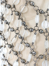 Glass Bead Embellished Chain Top Top arcadeshops.com