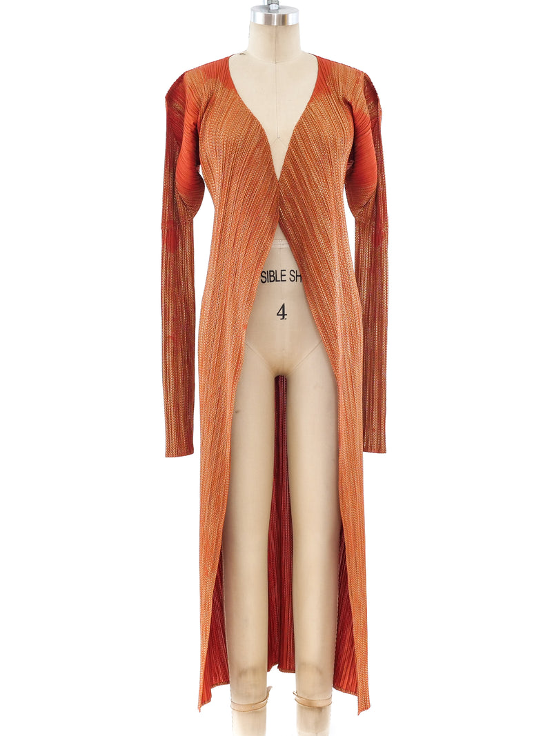 Issey Miyake Metallic Plisse Pleated Jacket Jacket arcadeshops.com