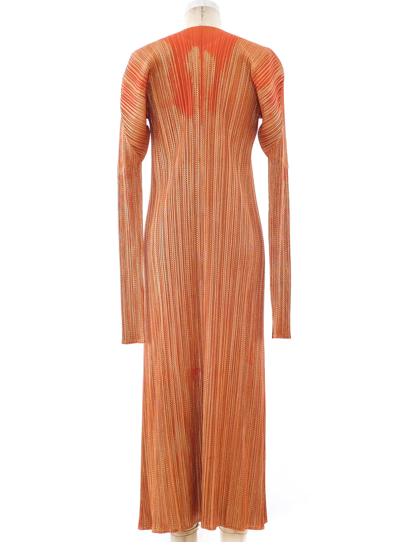 Issey Miyake Metallic Plisse Pleated Jacket Jacket arcadeshops.com