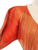 Issey Miyake Metallic Plisse Pleated Jacket Jacket arcadeshops.com