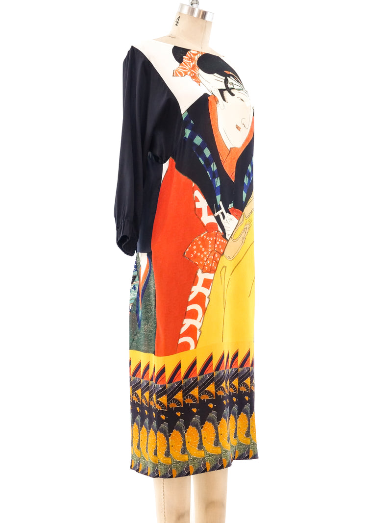 Dries Van Noten Geisha Motif Dress Dress arcadeshops.com