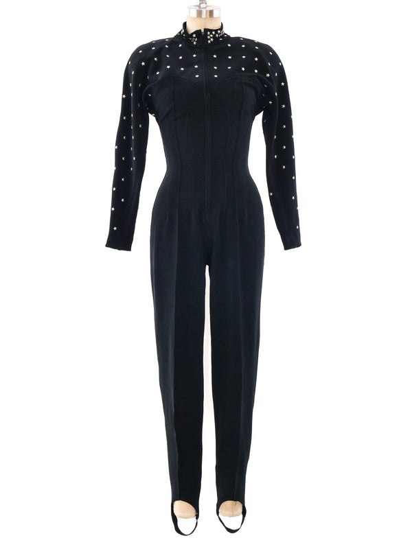 Studded Bodycon Jumpsuit Suit arcadeshops.com